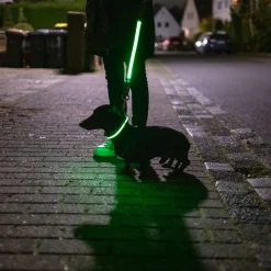 Nomad Tales Spirit USB LED -nailonkaulapanta, neonkeltainen ja harmaa
