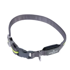 Nomad Tales Spirit USB LED -nailonkaulapanta, neonkeltainen ja harmaa