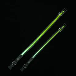 Nomad Tales Spirit USB LED -nailonkaulapanta, neonkeltainen ja harmaa