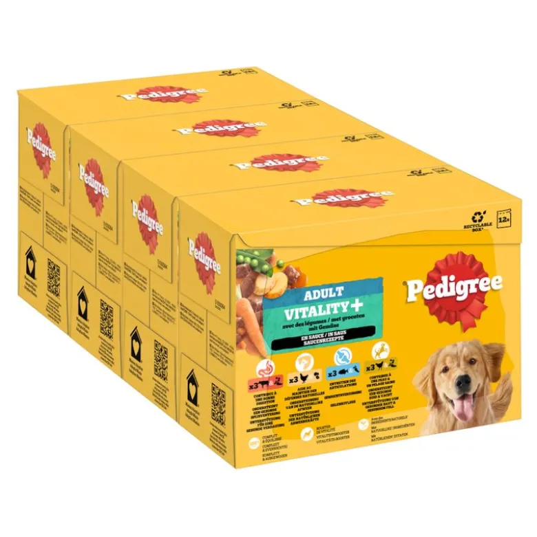 Pedigree Adult Vitality+ kastikkeessa -tuorepussit