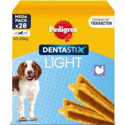 Pedigree Dentastix Light: hammashoitoherkut keskikokoisille koirille (10–25 kg)