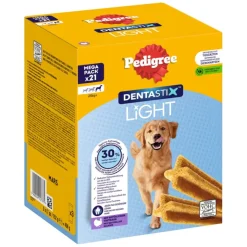 Pedigree Dentastix Light: hammashoitoherkut suurille koirille (>25 kg)