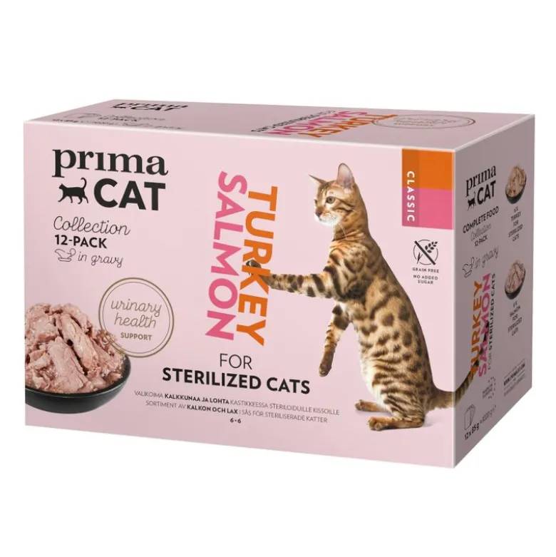 PrimaCat Classic kastikkeessa 12 x 85 g