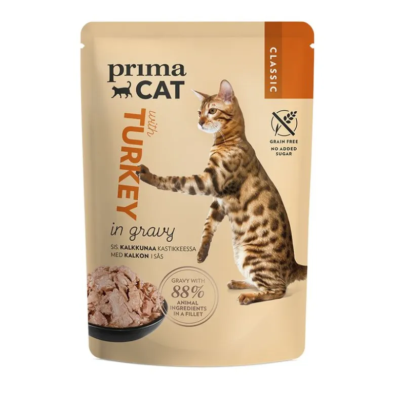 PrimaCat Classic kastikkeessa 12 x 85 g