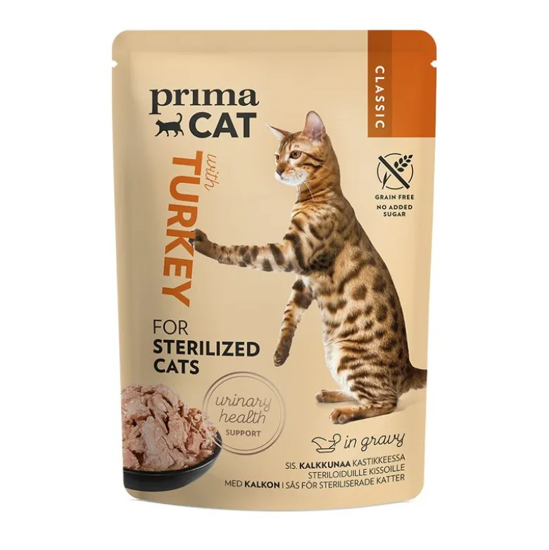 PrimaCat Classic kastikkeessa 12 x 85 g