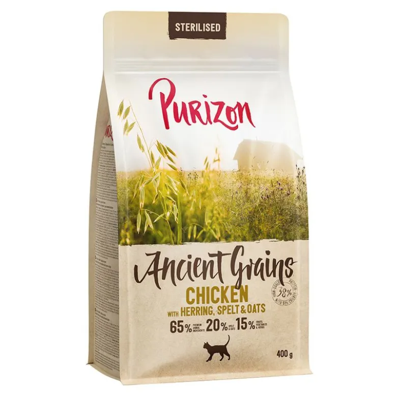 Purizon Adult Sterilised kana & kala – muinaisvilja