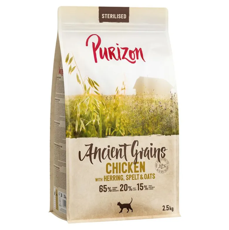 Purizon Adult Sterilised kana & kala – muinaisvilja
