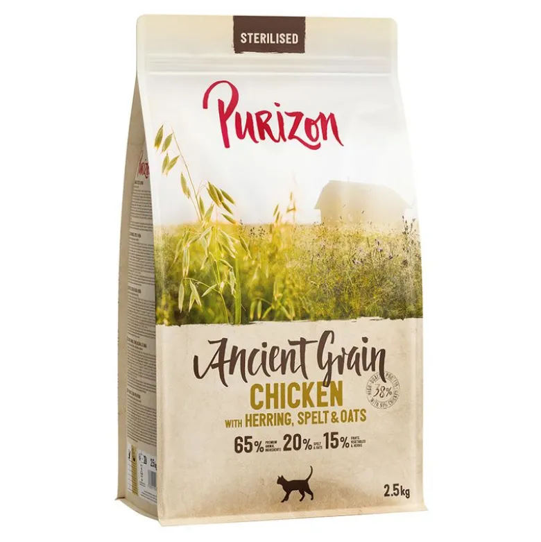 Purizon Adult Sterilised kana & kala – muinaisvilja