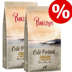 Purizon Coldpressed -säästöpakkaus 2 x 12 kg