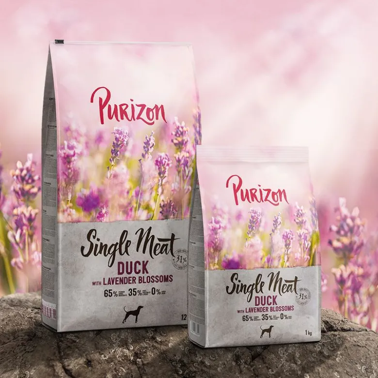 Purizon Single Meat Adult ankka, omena & laventelinkukka