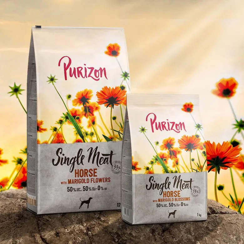 Purizon Single Meat Adult hevonen, bataatti & kehäkukka