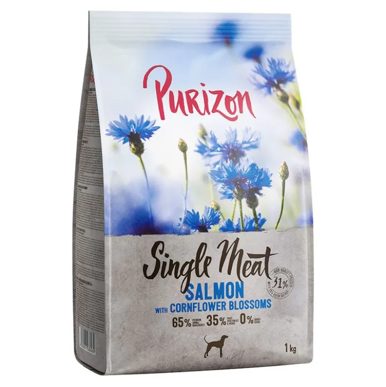 Purizon Single Meat Adult lohi, pinaatti & ruiskaunokin kukat
