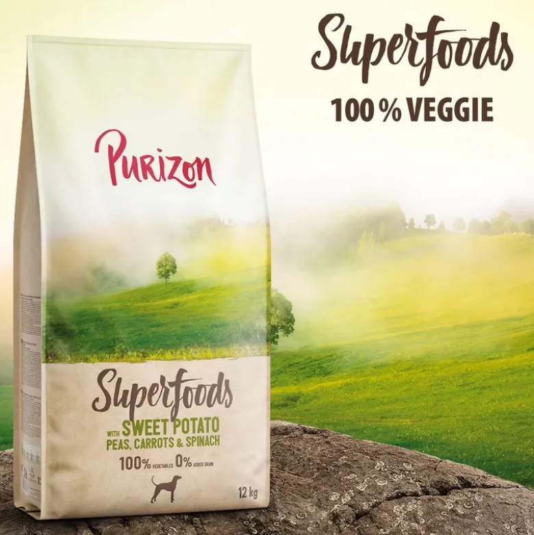 Purizon Superfoods Veggie bataatti, herne, porkkana & pinaatti