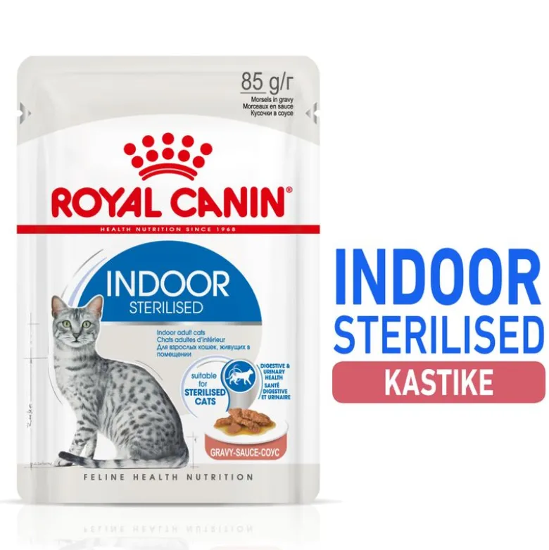 Royal Canin Indoor Sterilised kastikkeessa