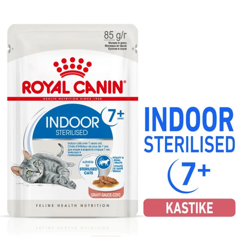 Royal Canin Indoor Sterilised 7+ kastikkeessa