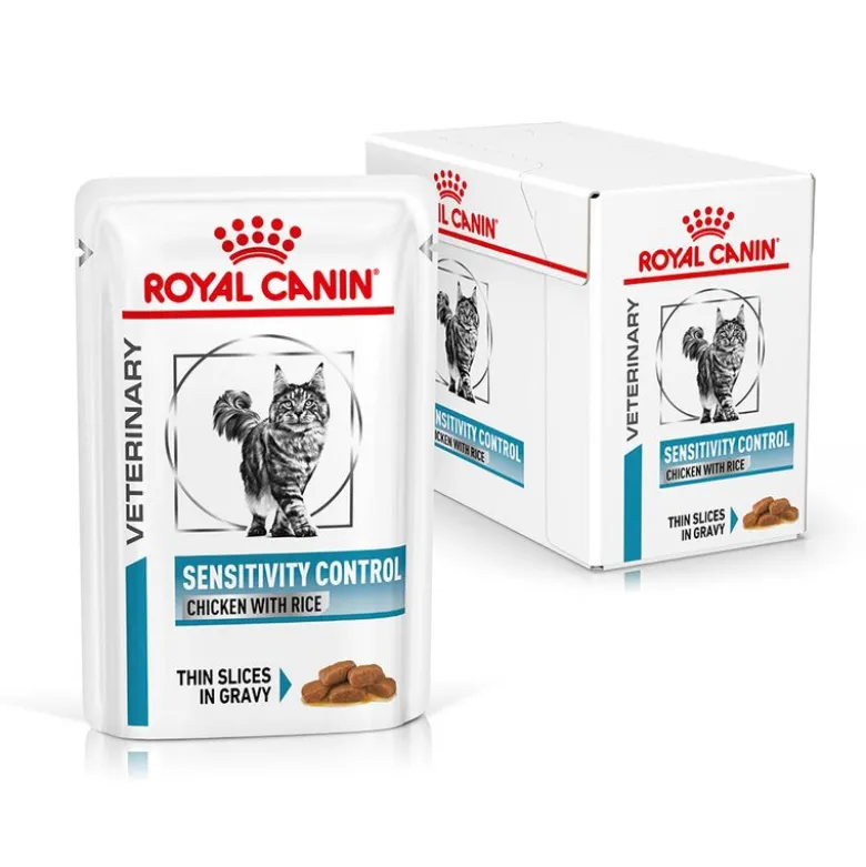 Royal Canin Veterinary Feline Sensitivity Control kana & riisi kastikkeessa