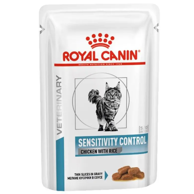 Royal Canin Veterinary Feline Sensitivity Control kana & riisi kastikkeessa