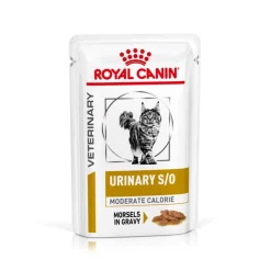 Royal Canin Veterinary Feline Urinary S/O Moderate Calorie kastikkeessa