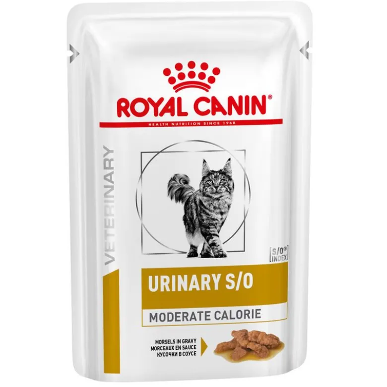Royal Canin Veterinary Feline Urinary S/O Moderate Calorie kastikkeessa