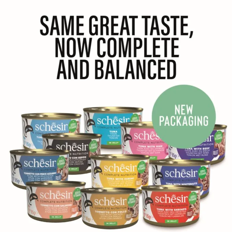 Schesir Complete Nutrition fileet hyytelössä 6 x 85 g