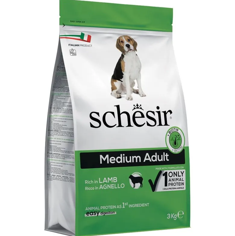 Schesir Dog Medium Adult lammas