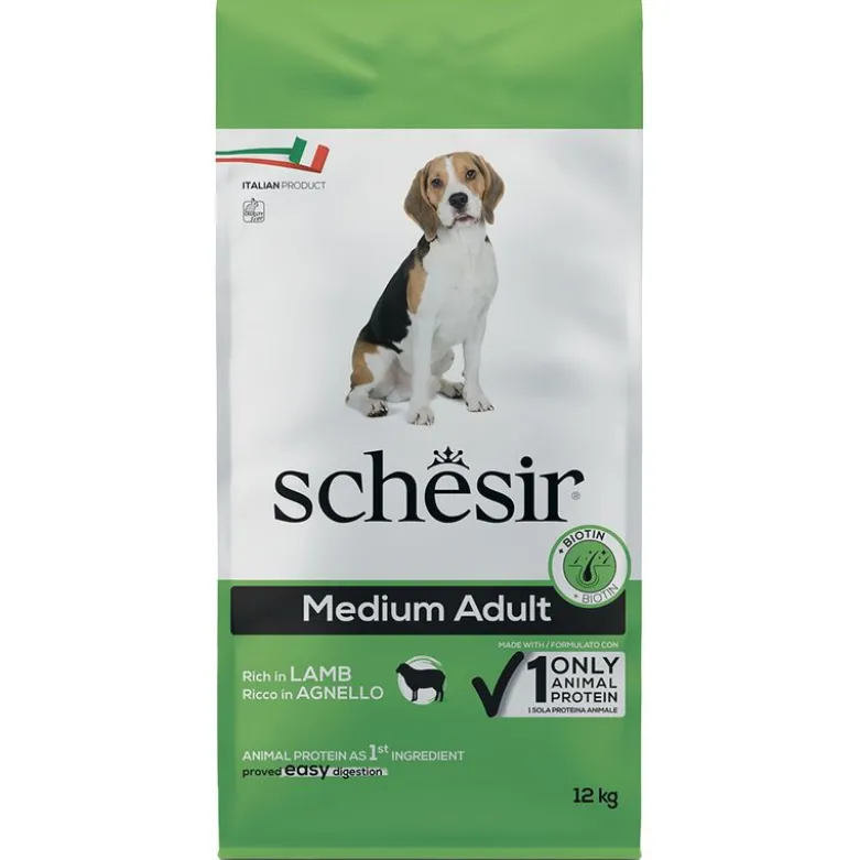 Schesir Dog Medium Adult lammas
