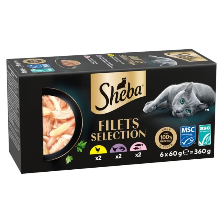 Sheba Filets -säästöpakkaus 36 x 60 g