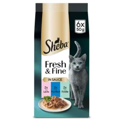 Sheba Fresh & Fine Fresh Pouches -säästöpakkaus 72 x 50 g