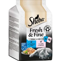 Sheba Fresh & Fine Fresh Pouches -säästöpakkaus 72 x 50 g