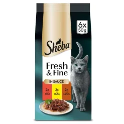 Sheba Fresh & Fine Fresh Pouches -säästöpakkaus 72 x 50 g
