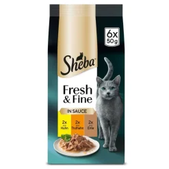 Sheba Fresh & Fine Fresh Pouches -säästöpakkaus 72 x 50 g