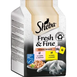 Sheba Fresh & Fine Fresh Pouches -säästöpakkaus 72 x 50 g