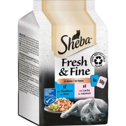 Sheba Fresh & Fine Fresh Pouches -säästöpakkaus 72 x 50 g