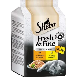 Sheba Fresh & Fine Fresh Pouches -säästöpakkaus 72 x 50 g