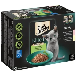 Sheba Kitten -tuorepussilajitelma 12 x 85 g