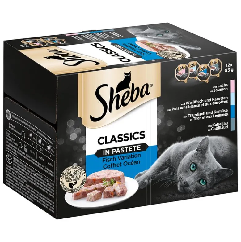 Sheba-rasialajitelma säästöpakkauksessa 48 x 85 g