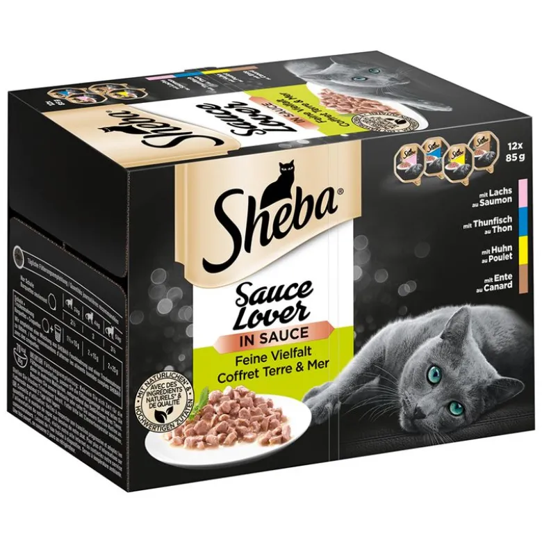 Sheba-rasialajitelma säästöpakkauksessa 48 x 85 g