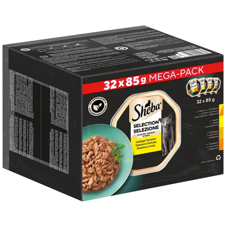 Sheba-rasialajitelma 32 x 85 g