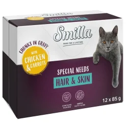 Smilla Hair & Skin paloja kastikkeessa vihannesten kera 12 x 85 g