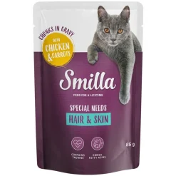 Smilla Hair & Skin paloja kastikkeessa vihannesten kera 12 x 85 g