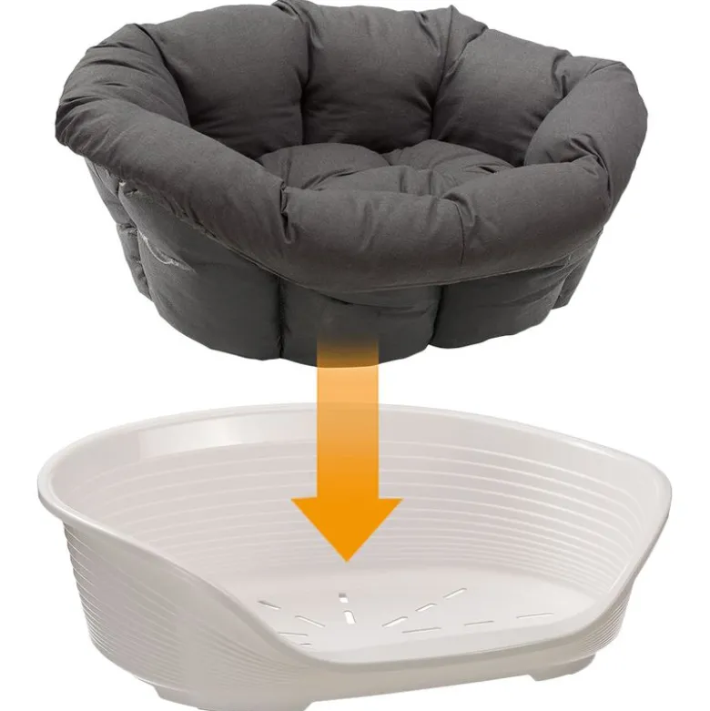 Sofà-päällyste Anthracite Ferplast Siesta Deluxe -koirankoriin