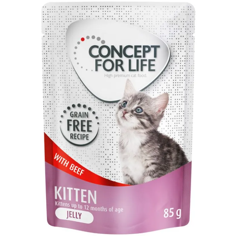Säästöpakkaus Concept for Life hyytelö ja kastike viljaton sekoitus 24 x 85 g