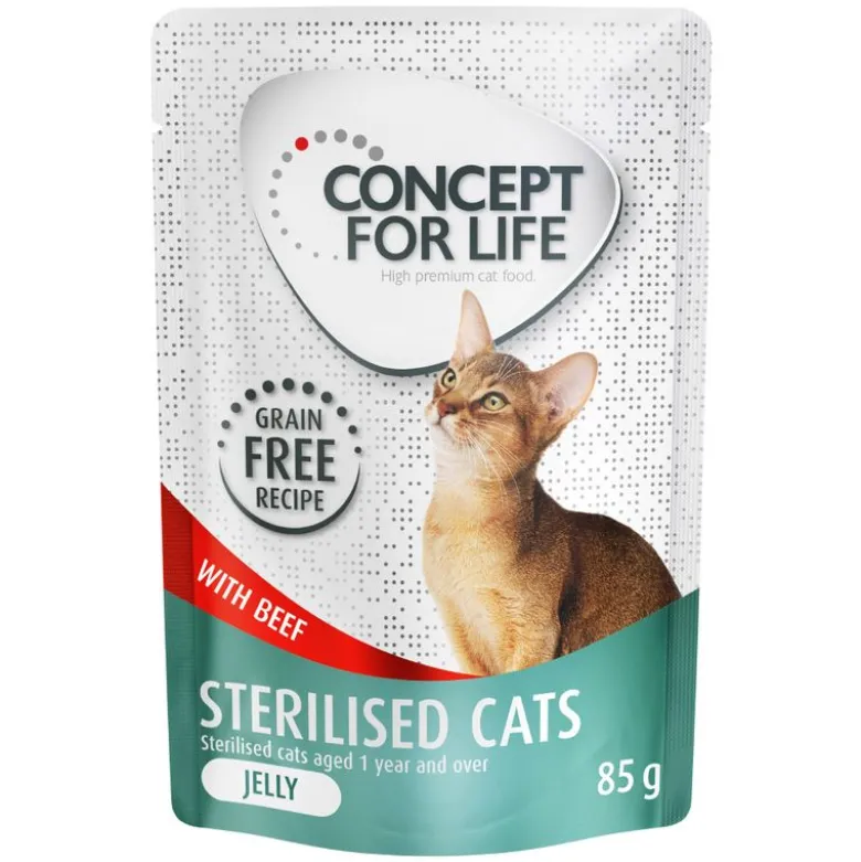 Säästöpakkaus Concept for Life hyytelö ja kastike viljaton sekoitus 24 x 85 g