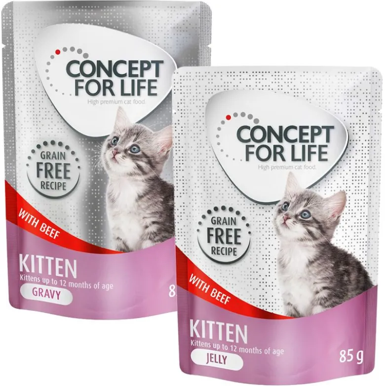 Säästöpakkaus Concept for Life hyytelö ja kastike viljaton sekoitus 24 x 85 g