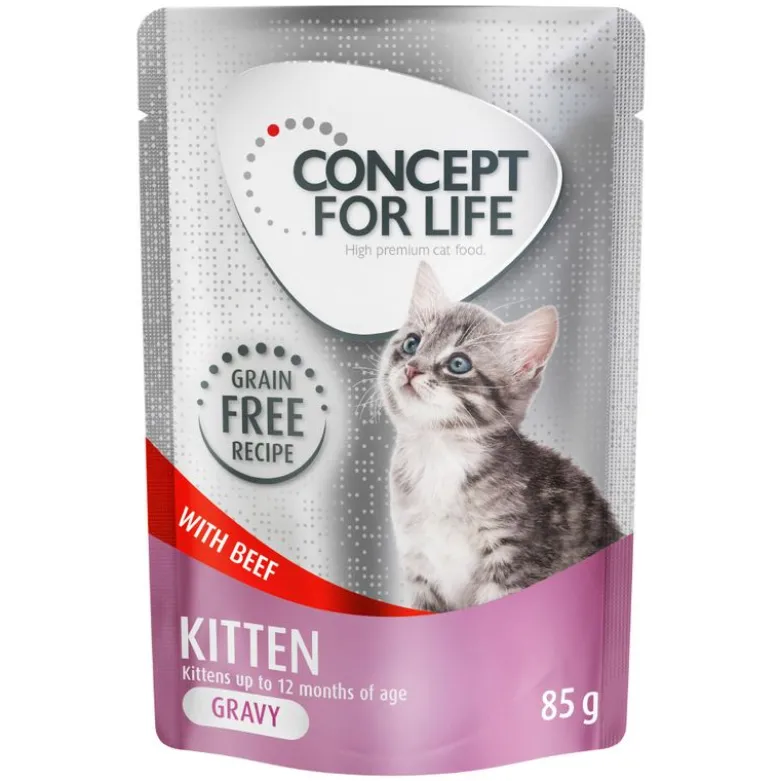 Säästöpakkaus Concept for Life hyytelö ja kastike viljaton sekoitus 24 x 85 g