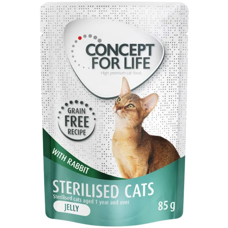 Säästöpakkaus Concept for Life hyytelö ja kastike viljaton sekoitus 24 x 85 g