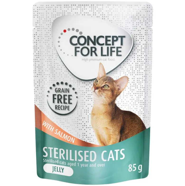 Säästöpakkaus Concept for Life hyytelö ja kastike viljaton sekoitus 24 x 85 g