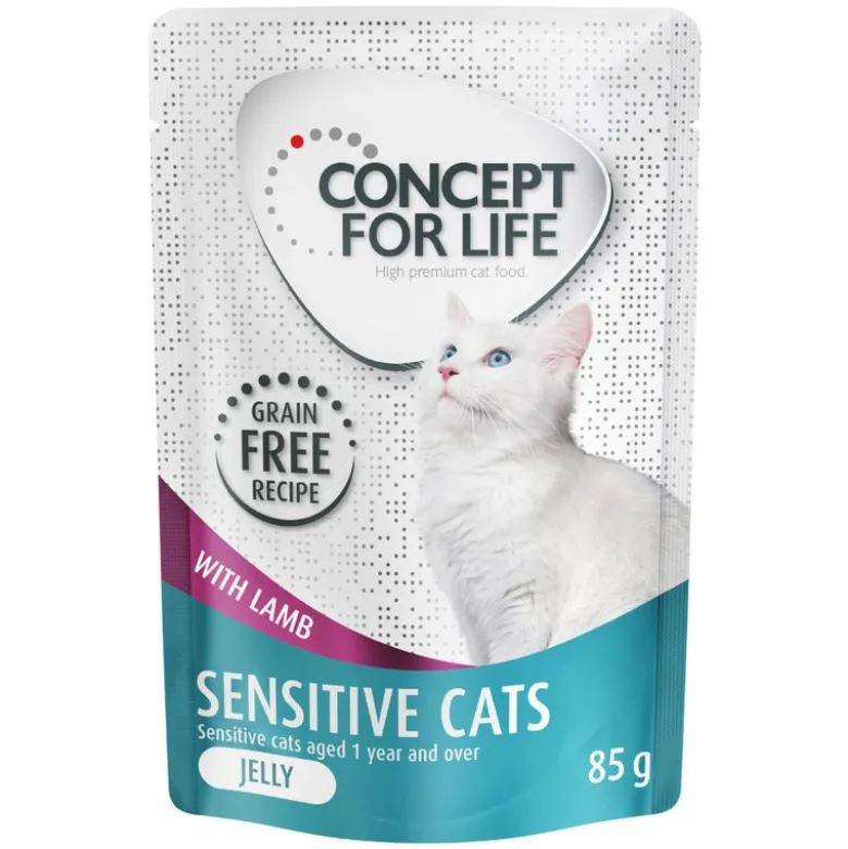 Säästöpakkaus Concept for Life hyytelö ja kastike viljaton sekoitus 24 x 85 g