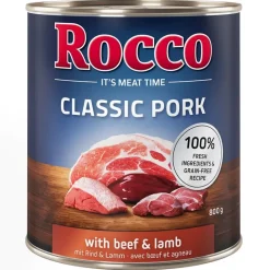 Säästöpakkaus Rocco Classic Pork 12 x 800 g