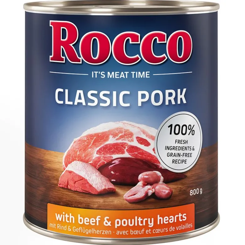 Säästöpakkaus Rocco Classic Pork 12 x 800 g